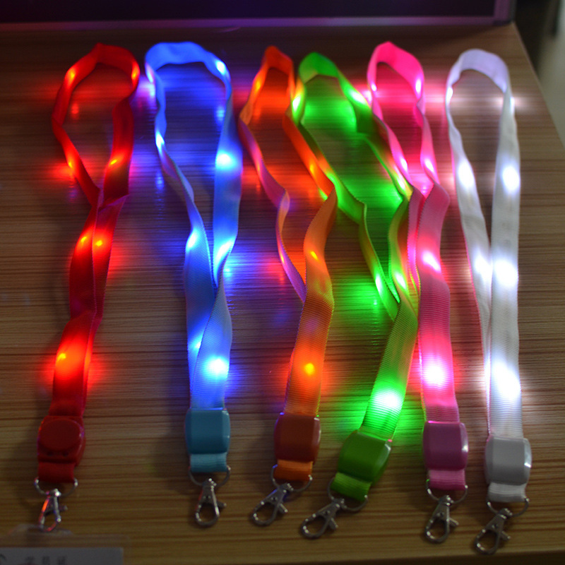 Adjustable 8mm Rope Light Cross-Body Shoulder Strip with Silk Screen Printing