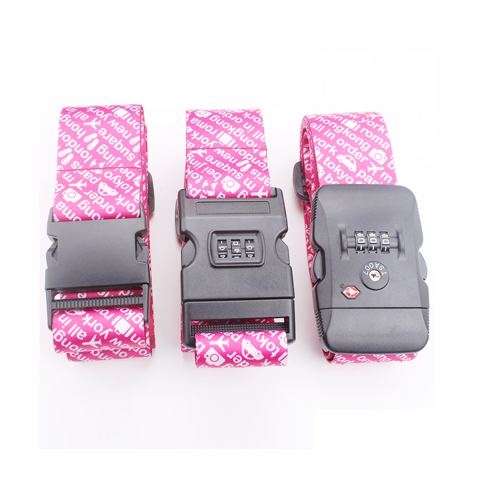New Fashionable Tool Lanyard with Adjustable Strap and Luggage Belt TSA Lock Polyester Material Silk Screen Printing
