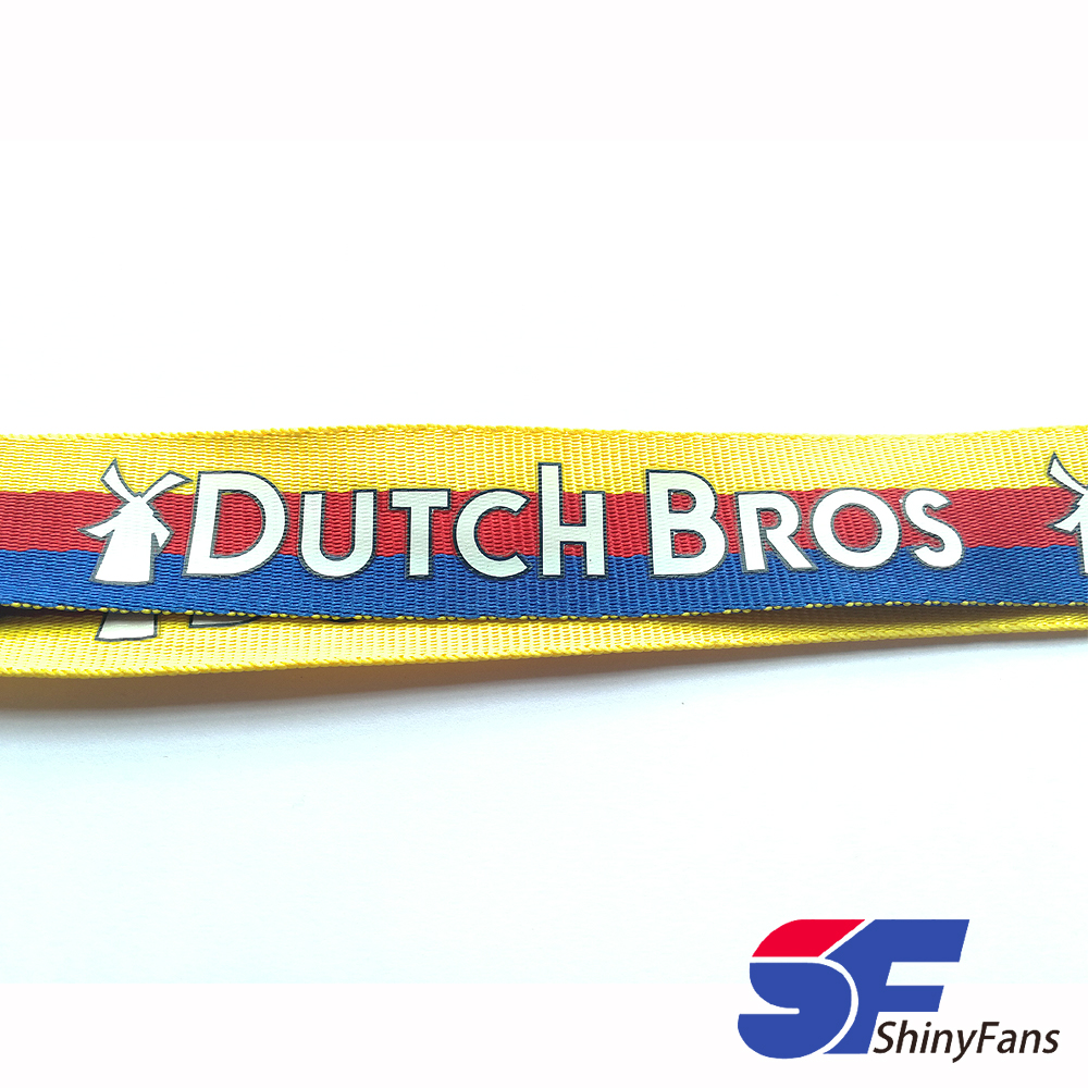 Custom Logo Printing Eco-Friendly Polyester Badge Holder Lanyard/Cheap Wholesale Neck Lanyard/Promotional Silk Screen Lanyard