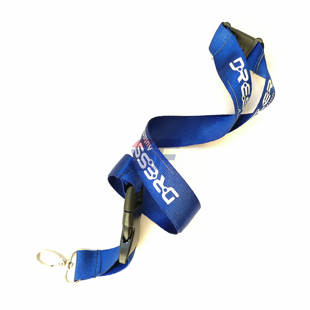Manufacturer's Free Sample Custom Printed Polyester Neck Lanyard with Logo Promotional Cheap Lanyard with Personalized Design
