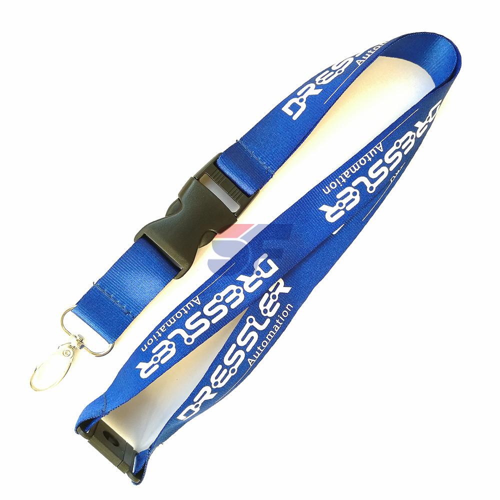 Manufacturer's Free Sample Custom Printed Polyester Neck Lanyard with Logo Promotional Cheap Lanyard with Personalized Design